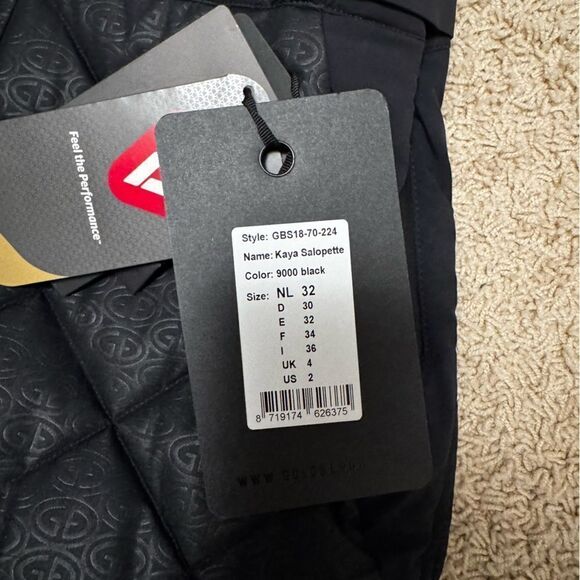 Goldbergh KAYA SALOPETTE BLACK Ski Pants Overalls NWT US size 2 ski bibs - Picture 8 of 9
